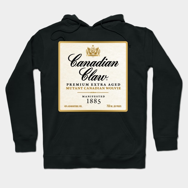 Canadian Claw Wolverine Whiskey Hoodie by DarkPhoeniX